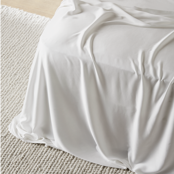 Cloud | Signature Sateen Sheet Set Made with 100% Organic Bamboo #Color_cloud