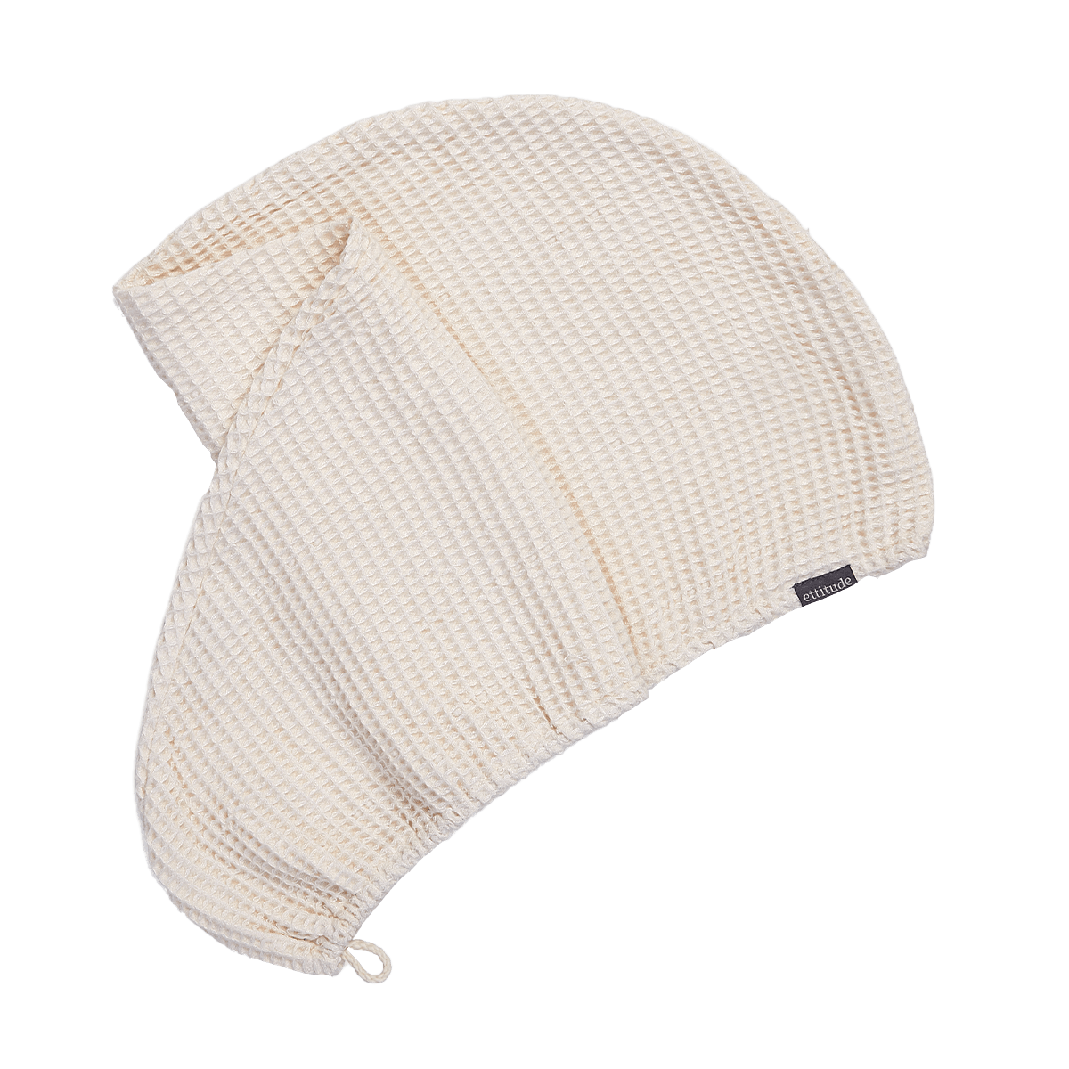 Natural - Bundles | Waffle Hair Towel Made With 100% Organic Bamboo #Color_natural