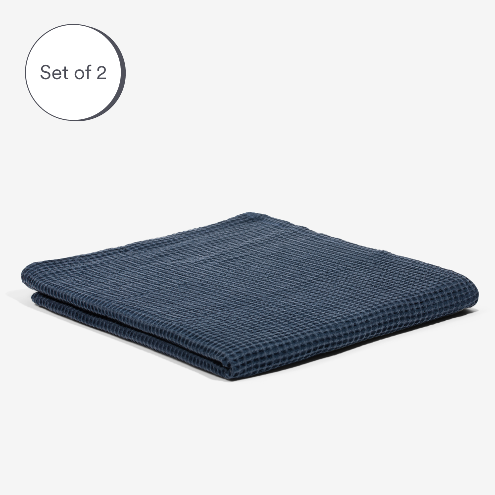 Ocean | Bamboo Waffle Towels Bath Made With 100% Bamboo #Color_ocean