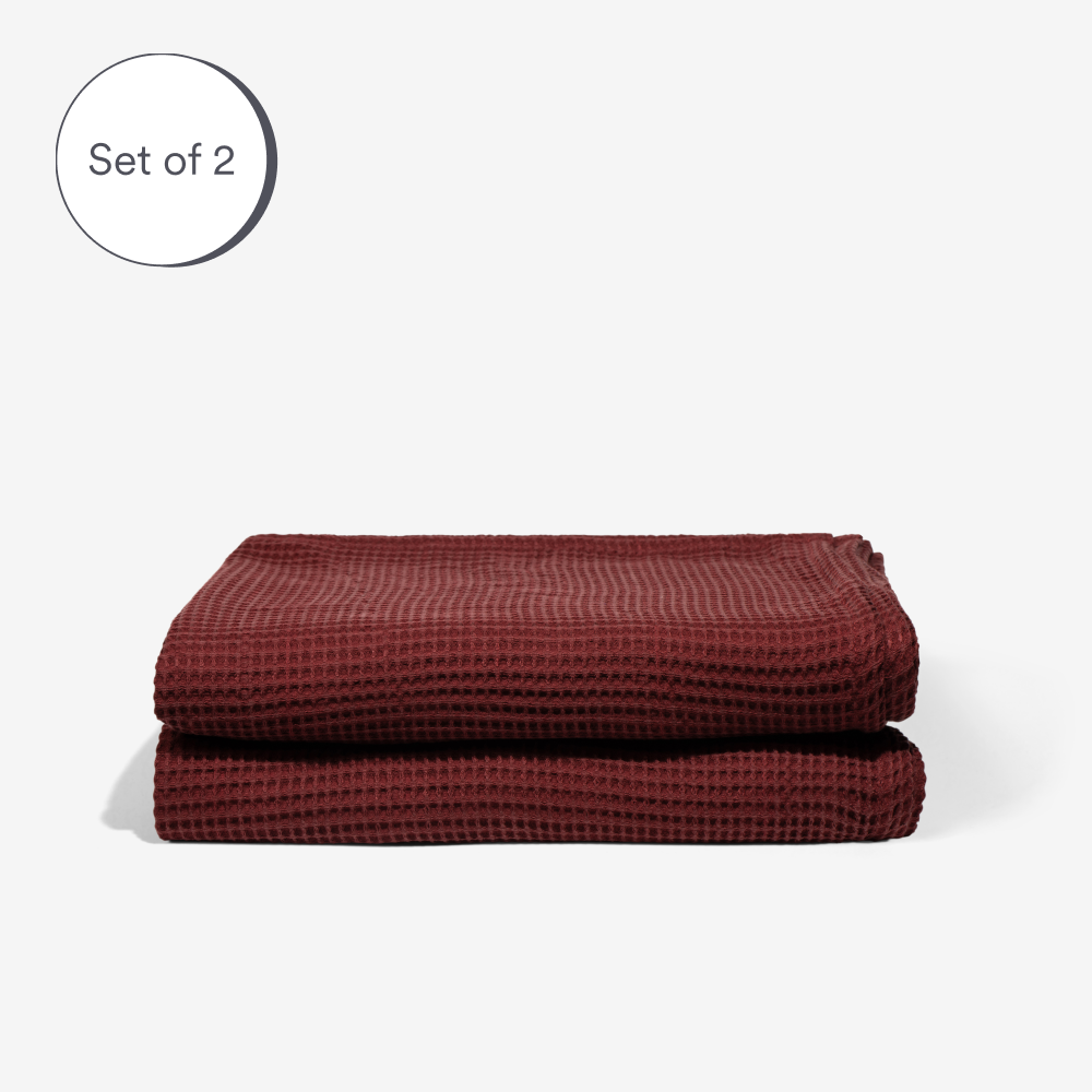 Sumac | Bamboo Waffle Towels Bath Made With 100% Bamboo #Color_sumac