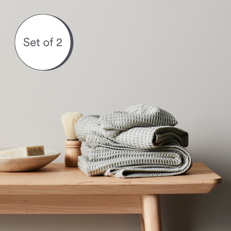 Sage | Bamboo Waffle Towels Bath Made With 100% Bamboo #Color_sage