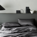 Slate | Signature Sateen Pillowcase Set Made With 100% Organic Bamboo #Color_slate