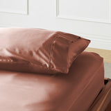  Almond | Signature Sateen Fitted Sheet Made with 100% Organic Bamboo #Color_almond