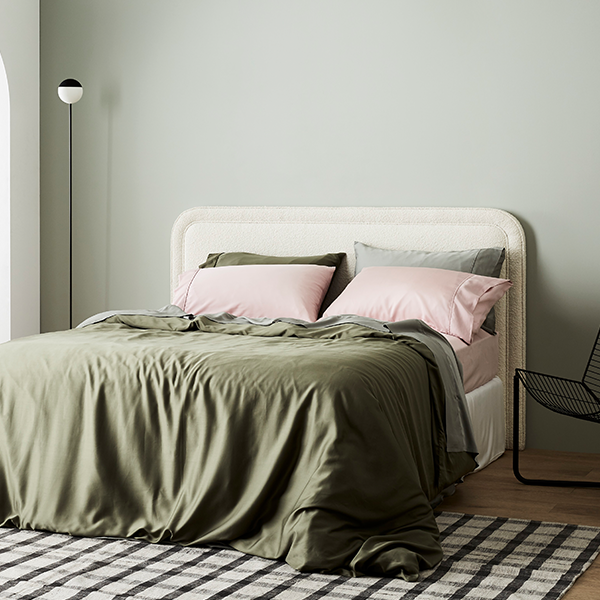 Moss | Signature Sateen Duvet Cover Made with 100% Organic Bamboo #Color_moss