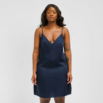 Ocean | Sateen Slip Dress Made With Bamboo #Color_ocean
