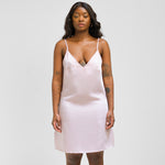 Rose | Sateen Slip Dress Made With Bamboo #Color_rose