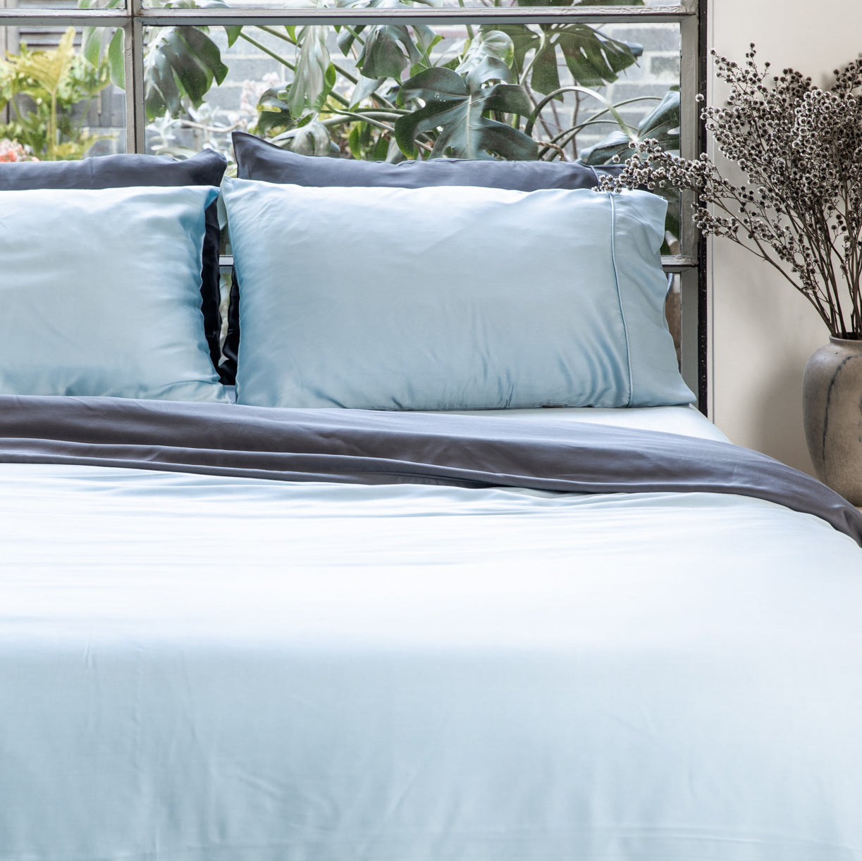 Starlight Blue | Signature Sateen Duvet Cover Made with 100% Organic Bamboo #Color_starlightblue