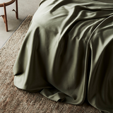 Moss | Signature Sateen Sheet Set Made with 100% Organic Bamboo #Color_moss