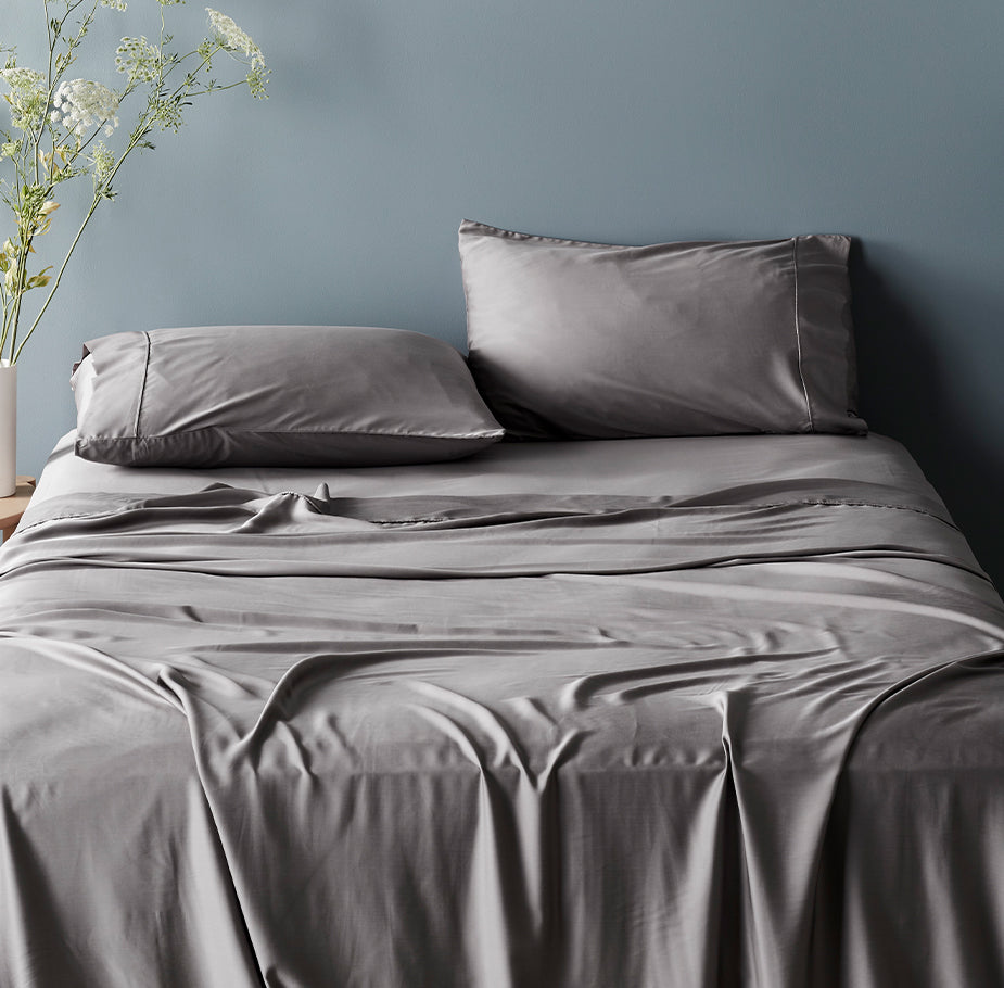 Fog | Flat Sheet made of bamboo #Color_fog