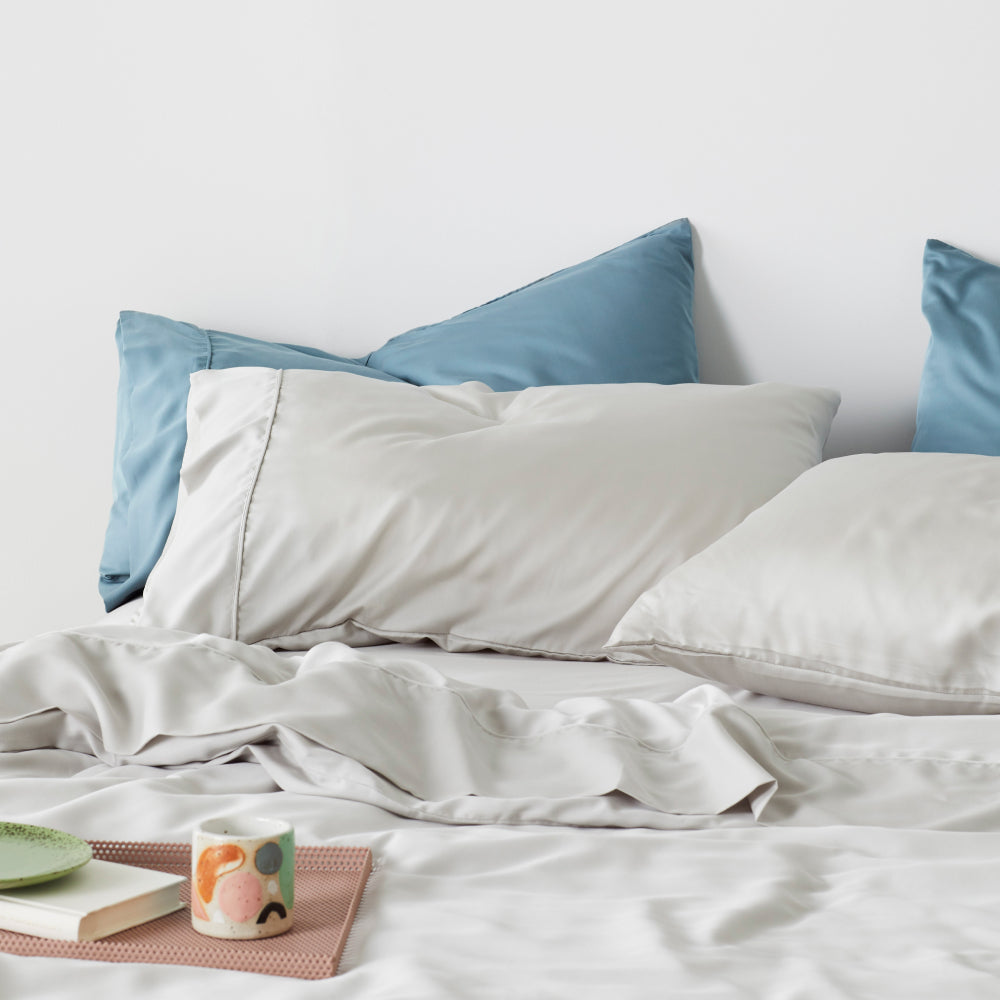 Moon | Signature Sateen Pillowcase Set Made With 100% Organic Bamboo #Color_moon