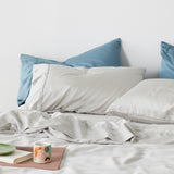 Moon | Signature Sateen Pillowcase Set Made With 100% Organic Bamboo #Color_moon
