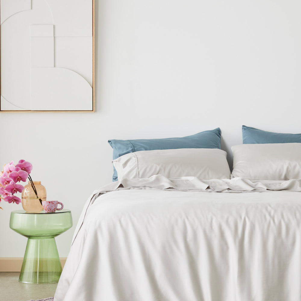 Moon | Signature Sateen Pillowcase Set Made With 100% Organic Bamboo #Color_moon