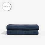 Ocean | Bamboo Waffle Towels Bath Made With 100% Bamboo #Color_ocean