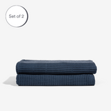 Ocean | Bamboo Waffle Towels Bath Made With 100% Bamboo #Color_ocean