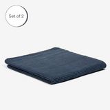 Ocean | Bamboo Waffle Towels Bath Made With 100% Bamboo #Color_ocean