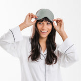 Sage | Signature Sateen Eye Mask Made With 100% Organic Bamboo #Color_sage