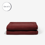 Sumac | Bamboo Waffle Towels Bath Made With 100% Bamboo #Color_sumac