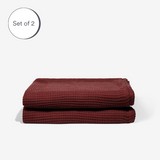 Sumac | Bamboo Waffle Towels Bath Made With 100% Bamboo #Color_sumac