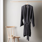 Slate | Bamboo Waffle Bathrobe Made With 100% Organic Bamboo #Color_slate