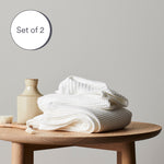 Cloud | Bamboo Waffle Towels Bath Made With 100% Bamboo #Color_cloud