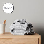 Moon | Bamboo Waffle Towels Bath Made With 100% Bamboo #Color_moon