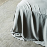 Sage | Signature Sateen Fitted Sheet Made with 100% Organic Bamboo #Color_sage