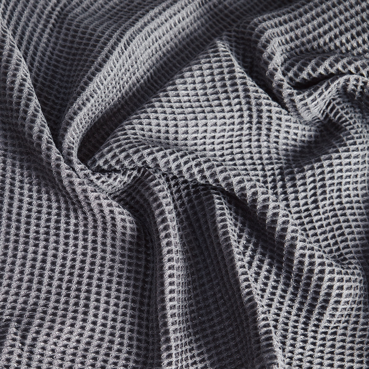 Slate | Waffle Bath Towel Set Made With 100% Organic Bamboo #Color_slate